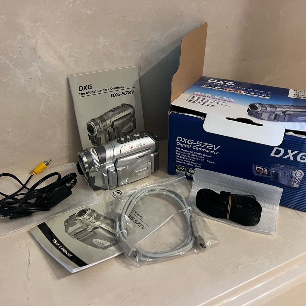 Sony Silver Gray Digital Camcorder with Essential Accessories